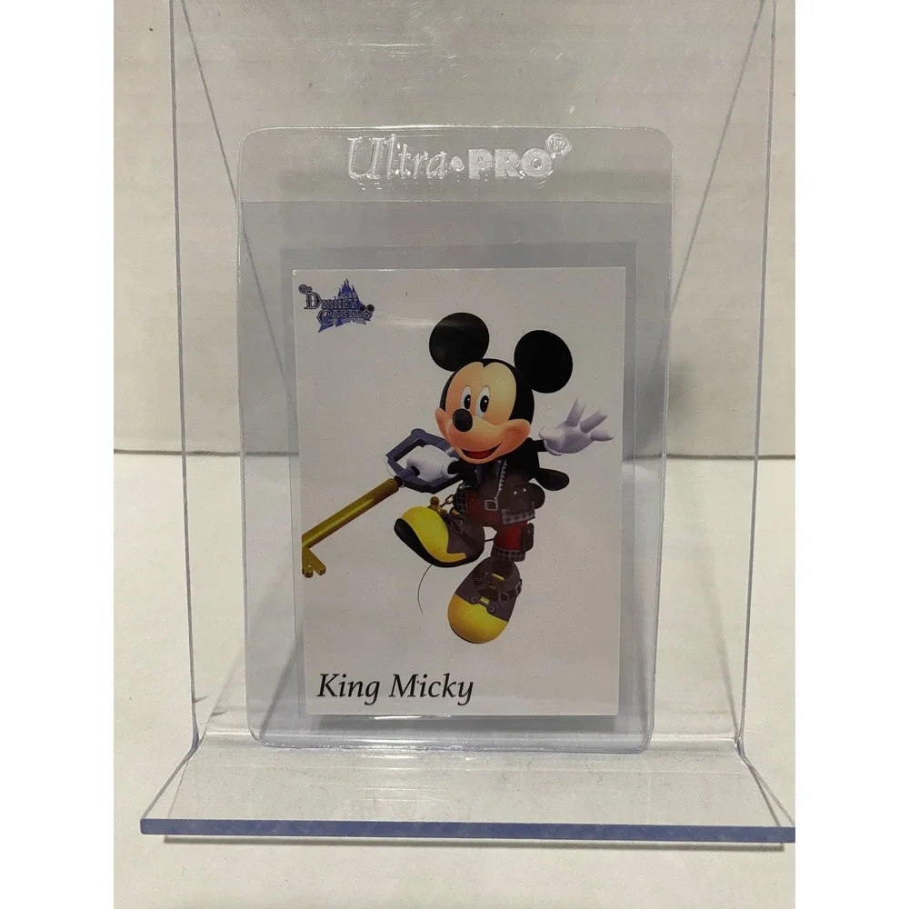 Disney Kingdom Hearts Trading Card King Mickey Keyblade White Excellent